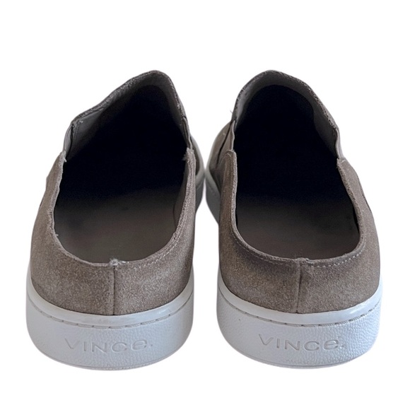 VINCE Genuine Leather Suede Slip-On‎ Flats Loafers Beige shoes 37 7 - Picture 4 of 7
